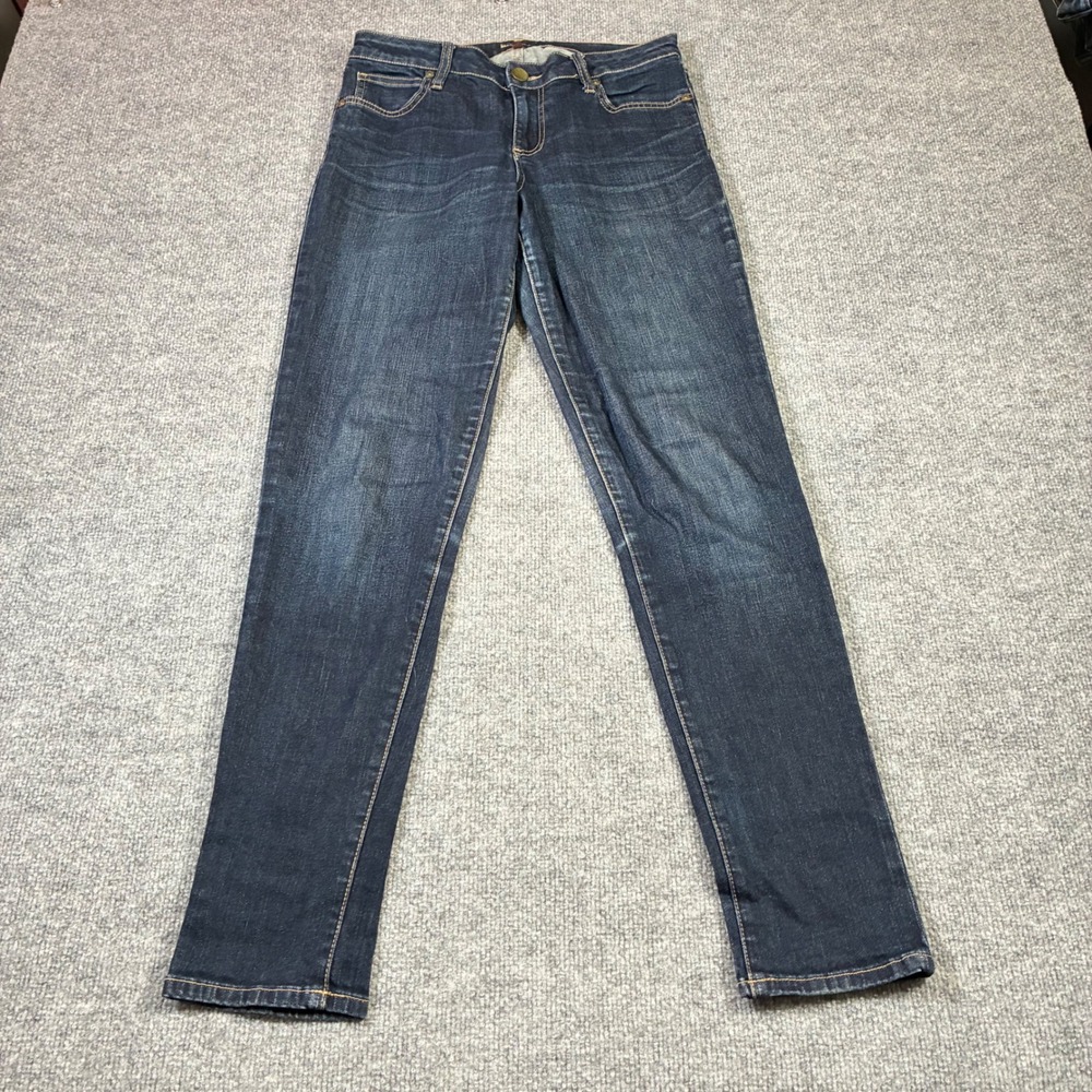 Kut From The Kloth Skinny Jeans Womens 8 Dark Wash Blue Stretch Denim Slim